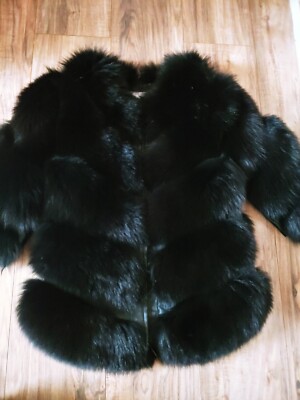GRADA FUR COLLECTION 100% Réal Natural Fur Winter Removable Sleeves Size-S (Y1)