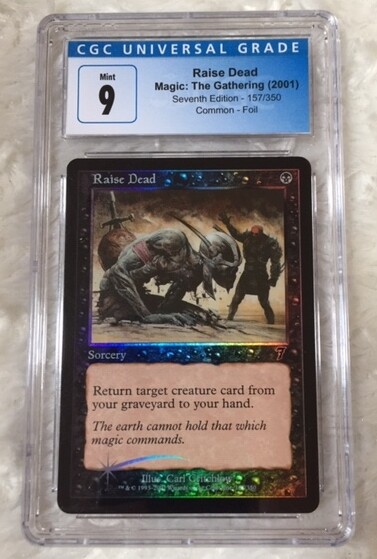 Raise Dead 7th edition MtG CGC 9.0 2001 FOIL 157/350