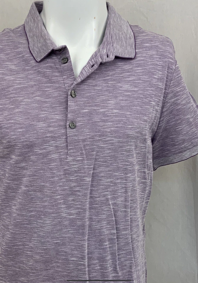 Camisa Strellson M Polo Púrpura Manga Corta 100% Algodón Usada en Excelente Condición YGI P1-856 Foto 3 de 4