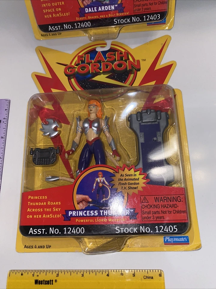 Figura de acción Flash Gordon Dale Arden y la princesa Thundar Playmates Toys 1996 Foto 2 de 4