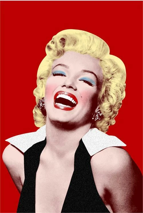 SCORPIO POSTERS Marilyn Monroe Red Poster 24in x 36in
