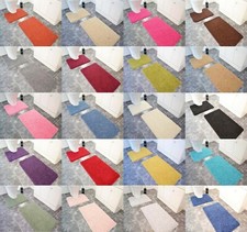 Luxurious Thick Bath Mats Large Shaggy Washable 2 Piece Deluxe Set Toilet Rugs