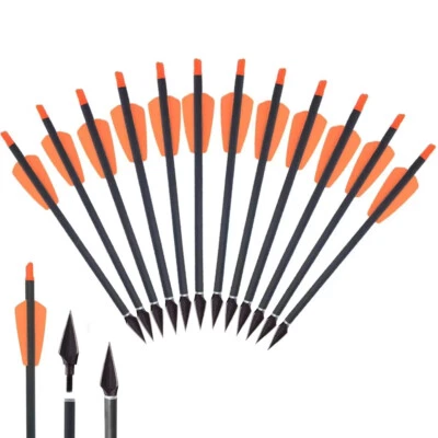 FÜR EK ADDER COBRA SYSTEM 36Stück Bogen Pfeile Carbon Bolzen Für Ek Archery Adder Cobra System 7,5"15''