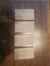 4 Black Walnut Knife or Pistol Grip Blanks Scales 2.5" X 5" X 0.5" 