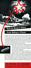 Jonflex Tape NAVY CORSAIR Keep A Flare From Being A Fizzle 1942 Magazine Ad