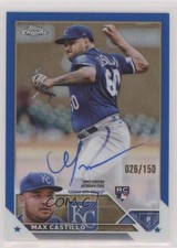 2023 Topps Chrome Update Blue Refractor 26/150 Max Castillo #RA-MC Auto 2s1