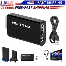 PS2 to HDMI Video Converter Adapter with 3.5mm Audio Output for HDTV Monitor Lot