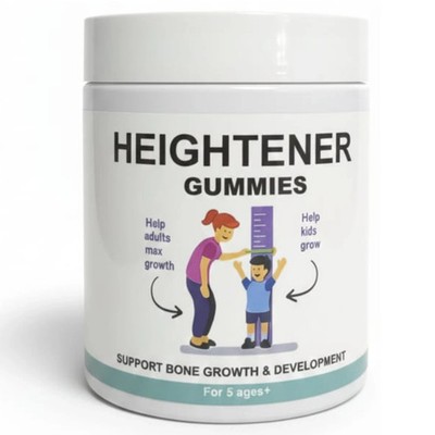 Heightener Gummies - Natural Height Growth Supplement for Kids, Teens and Adu