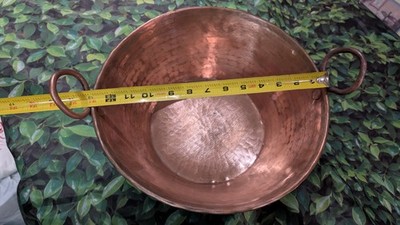 13'' New Artisan hand hammer Pure Copper Jam Pans