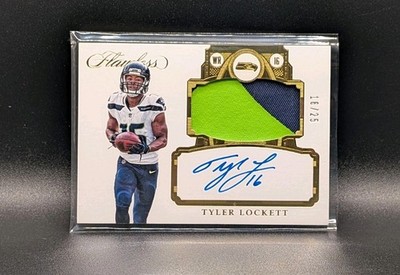 2017 Flawless Tyler Lockett Auto Relic Patch /25 Gold Seahawks