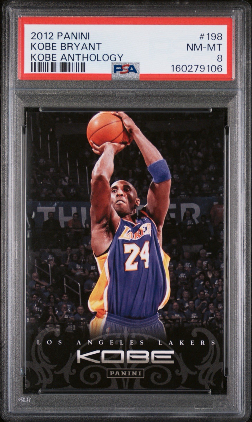 2012 PANINI KOBE ANTHOLOGY #198 KOBE BRYANT PSA 8