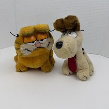 Vintage 1981 Dakin Garfield Odie 6 Plush Originals Jim Davis RARE Lot Of 2