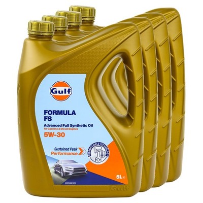 Motoröl Gulf Formula FS 5W-30 4 X 5 Liter für Chevrolet Citroen Dacia Dodge Ford