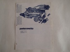 Vintage Panteramerica Detomaso Pantera Parts Accessories Spring Brochure