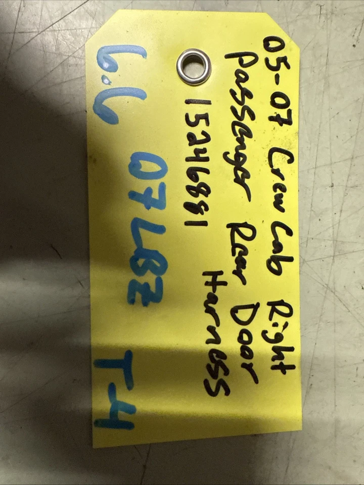 2005-2007 GMC SLT 3500 Crew Cab Rear Pass Door Wiring Harness 15246881 *NOTE* - Image 4 of 4