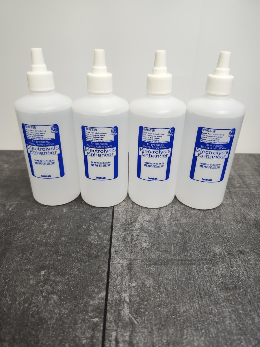 Enagic Kangen Leveluk Electrolysis Enhancer Fluid 400g Bottle Lot Of