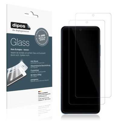 2x Schutzfolie für Xiaomi Redmi Note 11T Pro Plus - Anti-Shock 9H Folie dipos