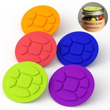 Perfect Fit: 5-Pack Fermentation Lids for Regular Mouth Mason Jars, Silicone Air