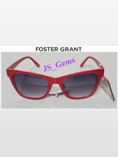 New Foster Grant Sunglasses Ladies OS Red Cat Eye NWT