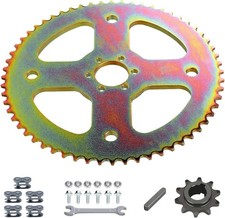 High Torque 60T Sprocket 40 41 420 Chain 37mm Bore Compatible with Multicolored