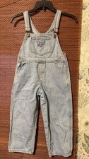 Vintage Guess 6y Youth Baby Kids Overalls Bib Denim Jean Made In USA 90s Y2k