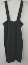 Diane von Furstenberg Dress Womens 8 Jumper Suspender Straps Black Lizzy Read