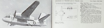 Grumman S-2 S 2 Tracker Picture Aircraft Detail Vtg Original Article Sheet