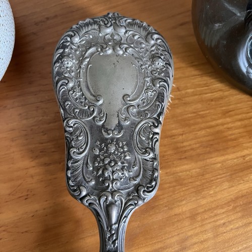 VINTAGE Ornate Antique Gorham Sterling Silver Repousse Hair Brush Antique - Picture 6 of 8