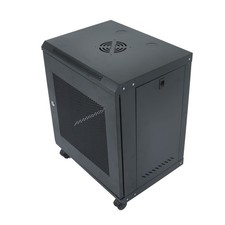 12U Wall Mount Network Server Rack Cabinet Enclosure 15.5'' Deep Door Lock 1Pcs