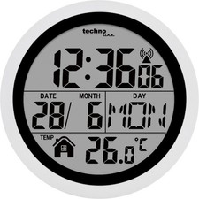 Technoline Funk-Baduhr WT 3005 digital, weiß  Wanduhr