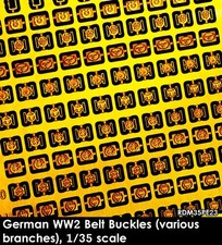Rado Miniatures, RDM35PE23 , German WW2 Belt Buckles (various) , 1/35