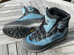Scarponcini Da Trekking Donna LOWA Alpine Expert II GTX WS - Blu, Suede Textile, Gore-Tex
