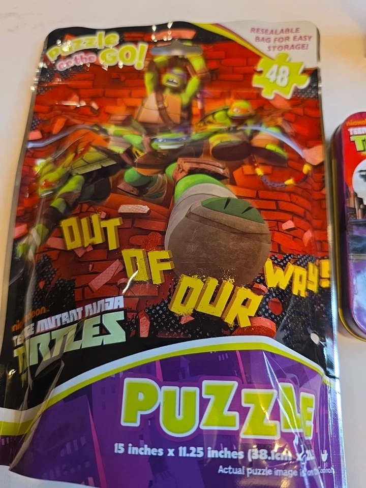 Lote de 3 rompecabezas Tortugas Ninja Adolescentes Mutantes Foto 3 de 4