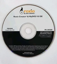 Roxio Creator & MyDVD 9.0 DE CD/DVD Burning Software Install CD