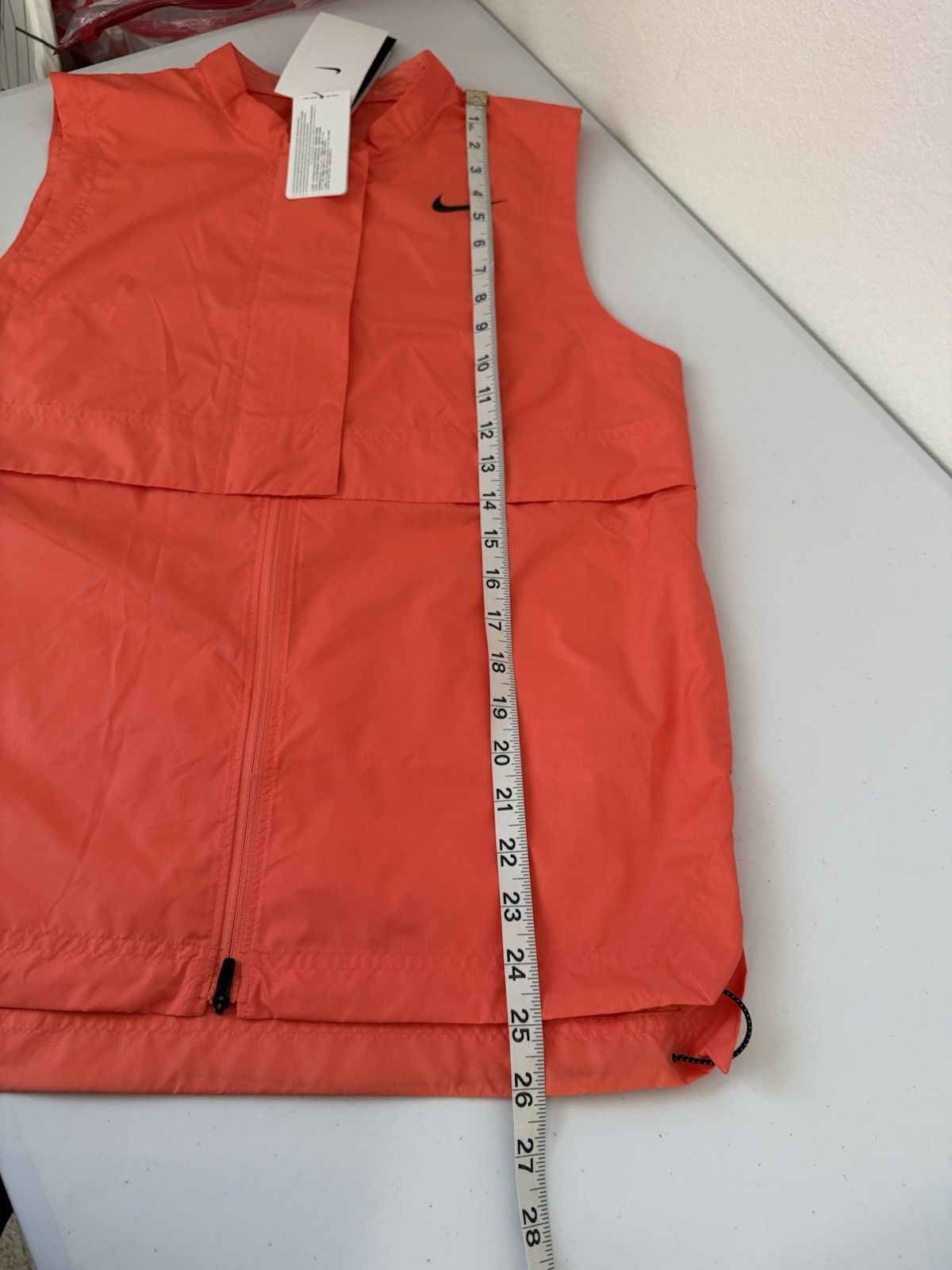 Nike Tour Repel Womens Small Water-Repellent Orange Golf Vest DX6085-643 NWT thumbnail 9
