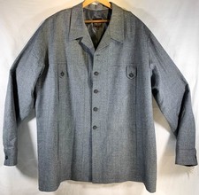 Carmel Zhao Made in USA Premium Denim Cotton Jacket Size 4XL NEW