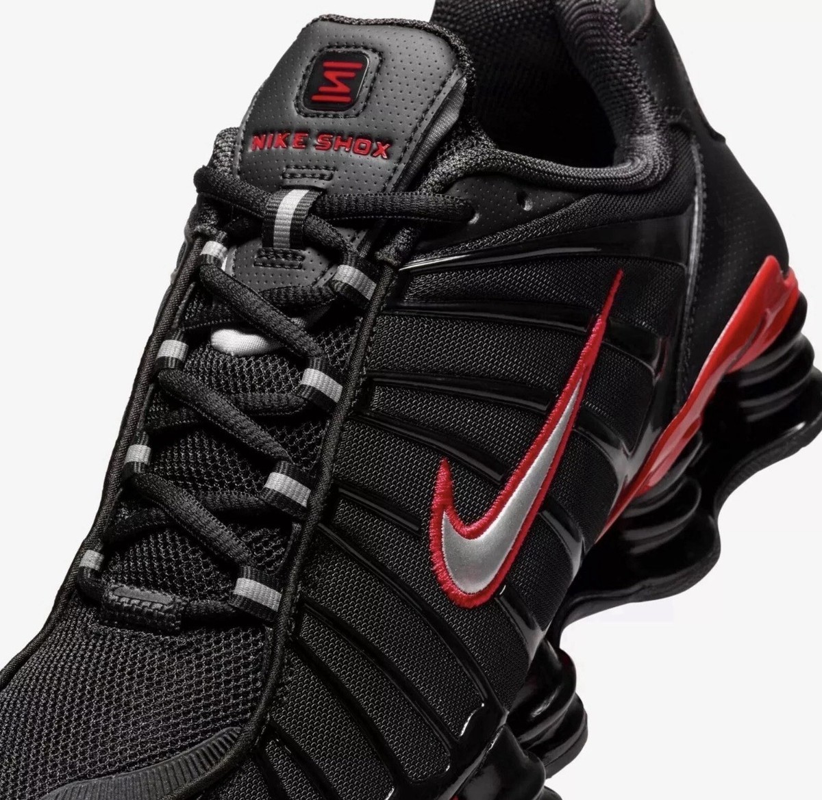 Nike Shox TL Shoes Black University Red Silver CN0151-003 Men's