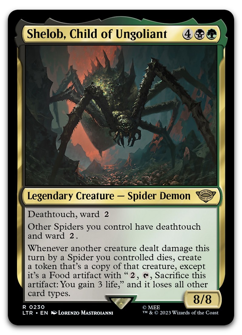 Shelob, Child of Ungoliant #230 (NM) Lord of the Rings LTR Magic MTG