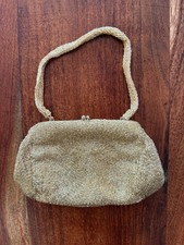 Vintage Gold Beaded Purse