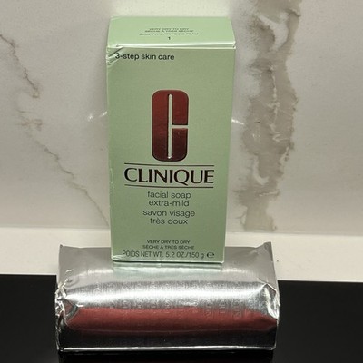 New Clinique 5.2 oz Extra Mild Facial Bar Soap Very Dry To Dry Skin FULL SIZE
