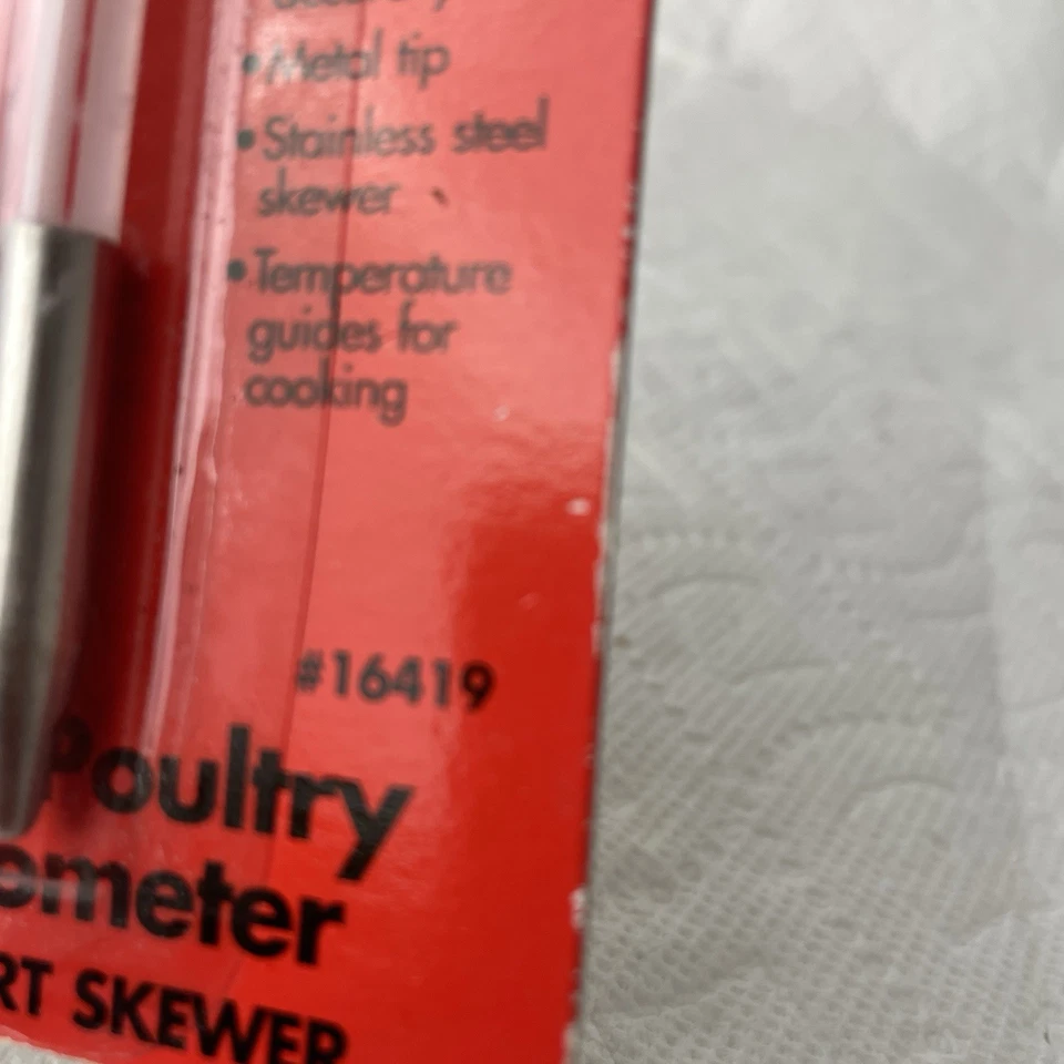 Pyrex Meat Thermometer New In Package Vintage Model 16419 - Image 4 of 4