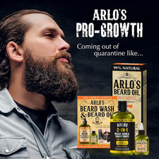 Pro-Growth 2-In-1 Beard Wash and Conditioner - Vanilla Sandalwood with Mentho...