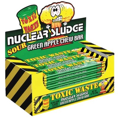 Toxic Waste Nuclear Sludge Chew Bar Sour Apple 50 x 20g Vorratspack
