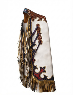 Rodeo Leather Bull Riding Chaps | Western Cowboy Rodeo Gear   Custom Design