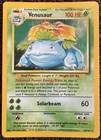 Pokémon Venusaur Base Set Holo Rare 15/102 English 1999 100HP Stage 2 60 Attack