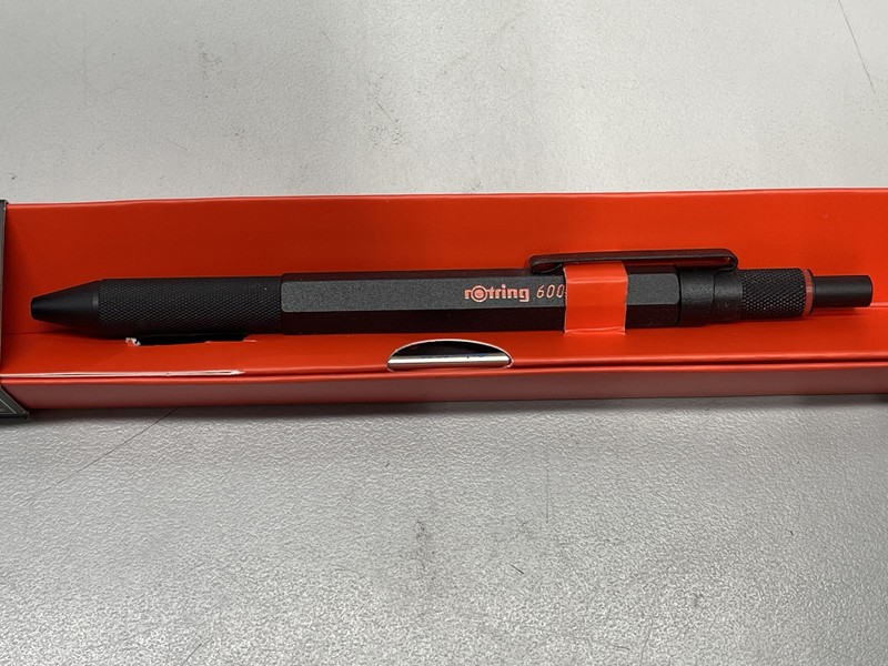 Rotring 600 3-in1 Multicolor Ballpoint Pen and Mechanical Pencil - Black, 0.5 mm