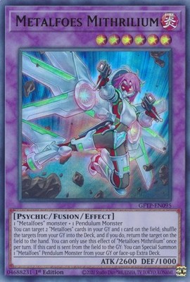 Metalfoes Mithrilium - GFTP-EN095 - Ultra Rare - 1st Edition - Lightly Played