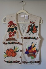 Vintage Bobbie Brooks Fall Harvest Sweater Vest