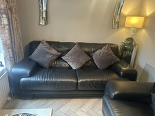 Arighi Bianchi leather 3 seat sofa
