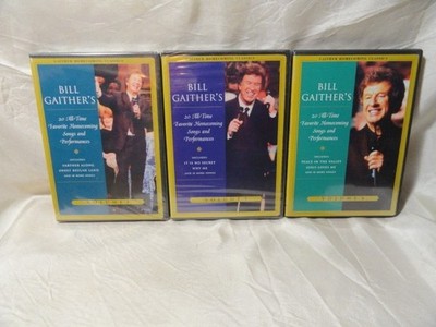 NEW BILL GAITHER 20 ALL TIME FAVORITE HOMECOMING VOL 1, 3, 4 DVDS (4 IS USED)